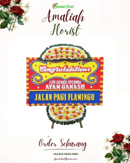 Sewa Papan Bunga Bunga Mas